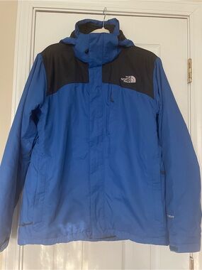 The North Face Men’s Blue Jacket with Black HYVENT
